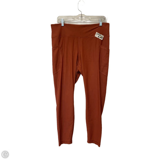 Athletic Leggings By Old Navy In Orange, Size: Xl