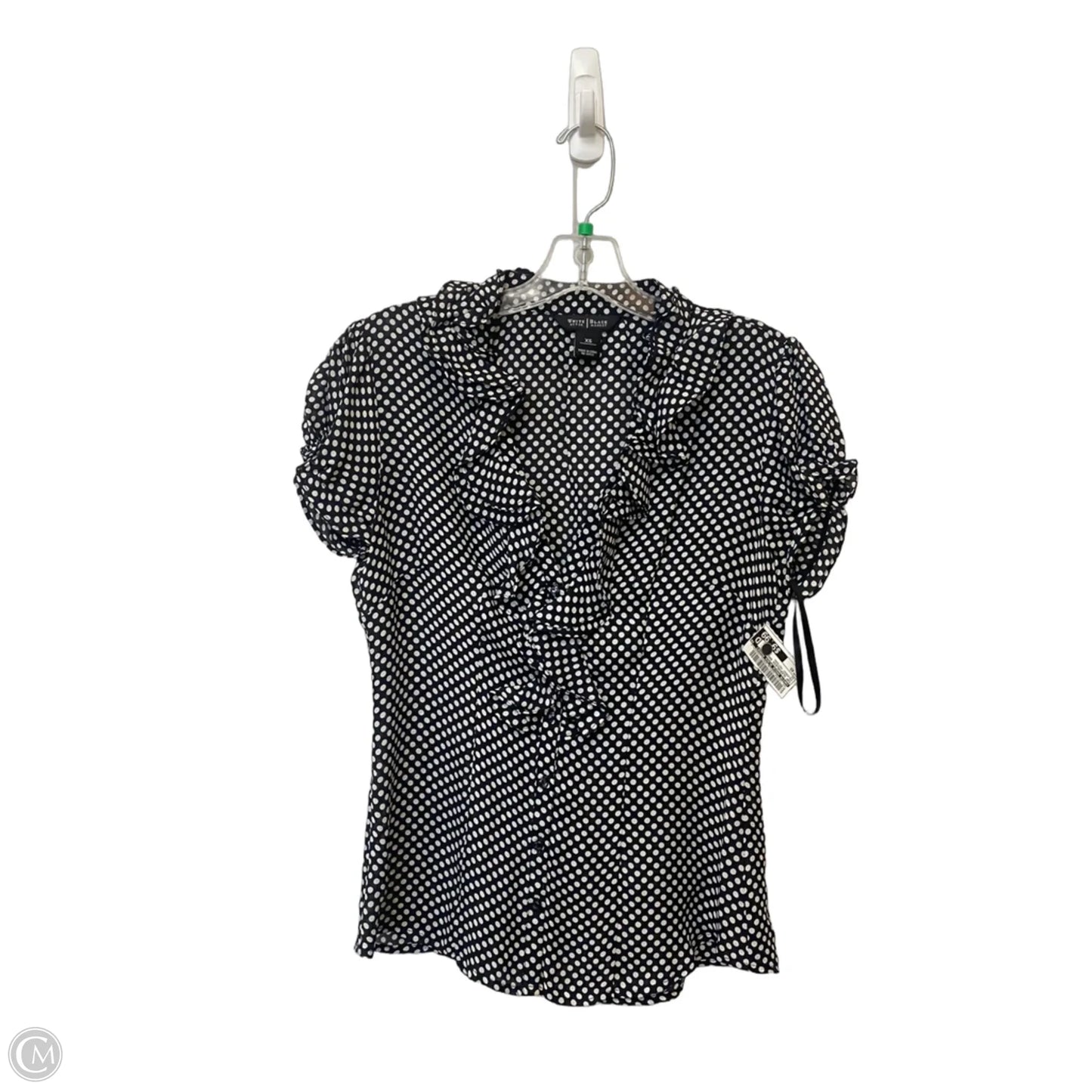 Top Sleeveless Basic By White House Black Market In Polkadot Pattern, Size: Xs