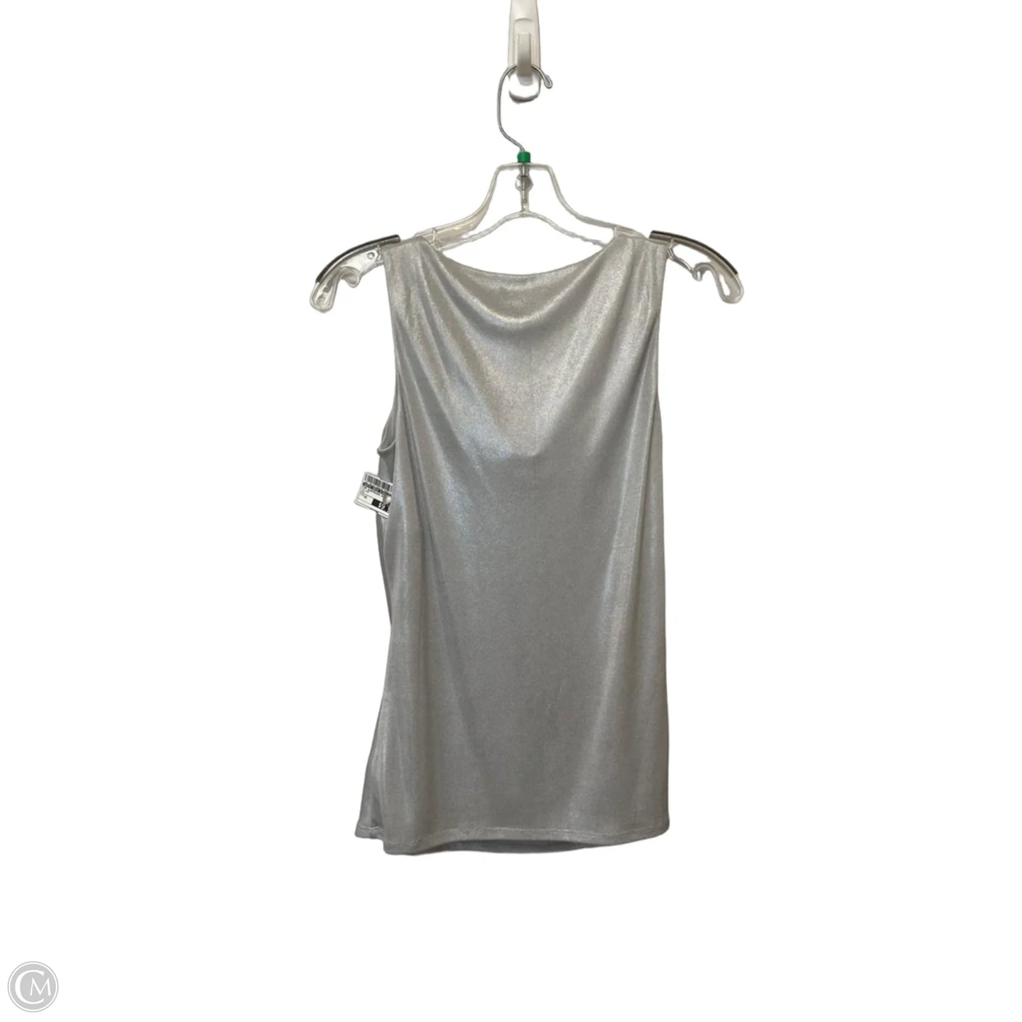 Top Sleeveless Basic By White House Black Market In Silver, Size: Xs