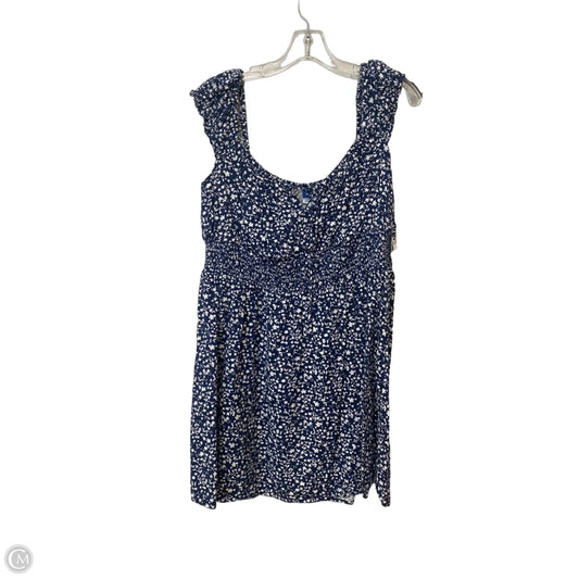 Dress Casual Short By Old Navy In Blue & White, Size: Xl