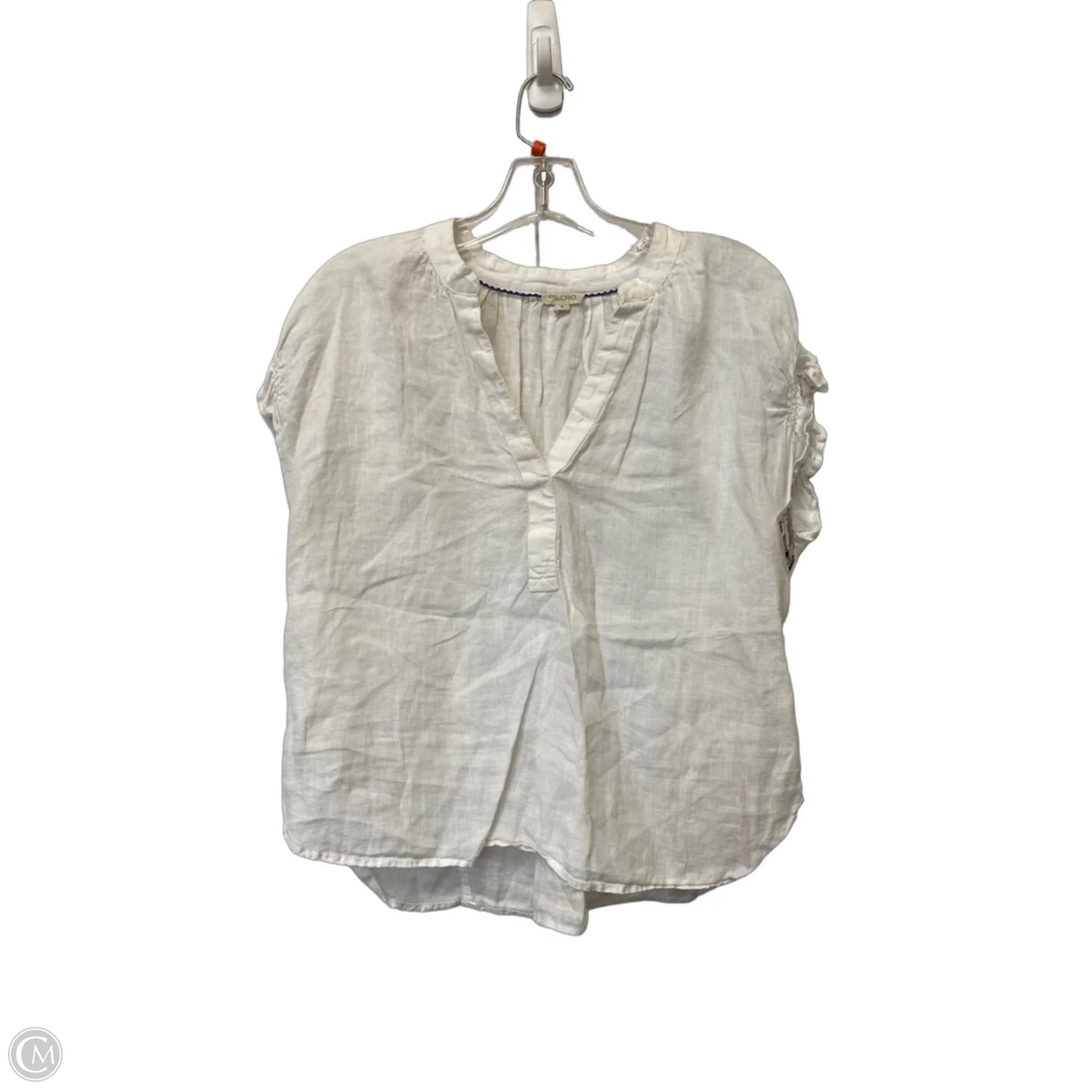Top Short Sleeve Basic By Pilcro In White, Size: M