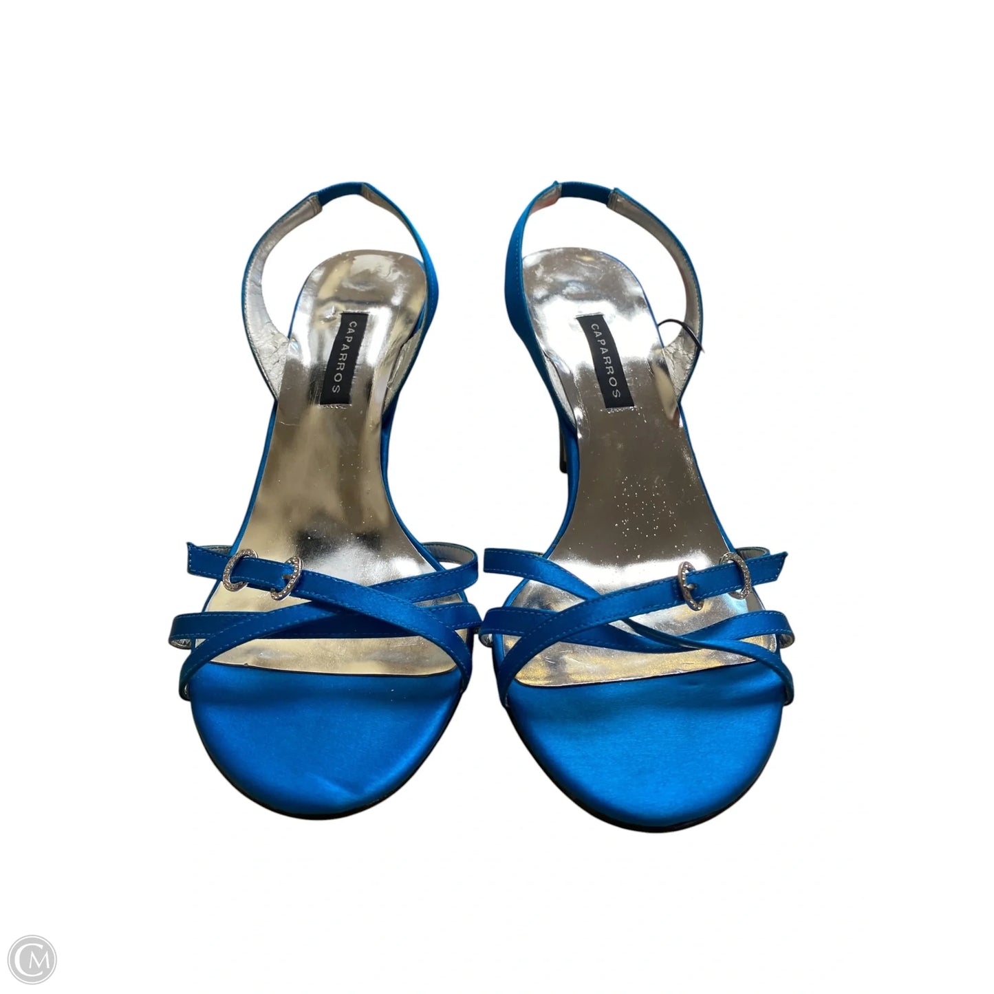Shoes Heels Kitten By Cme In Blue, Size: 7.5