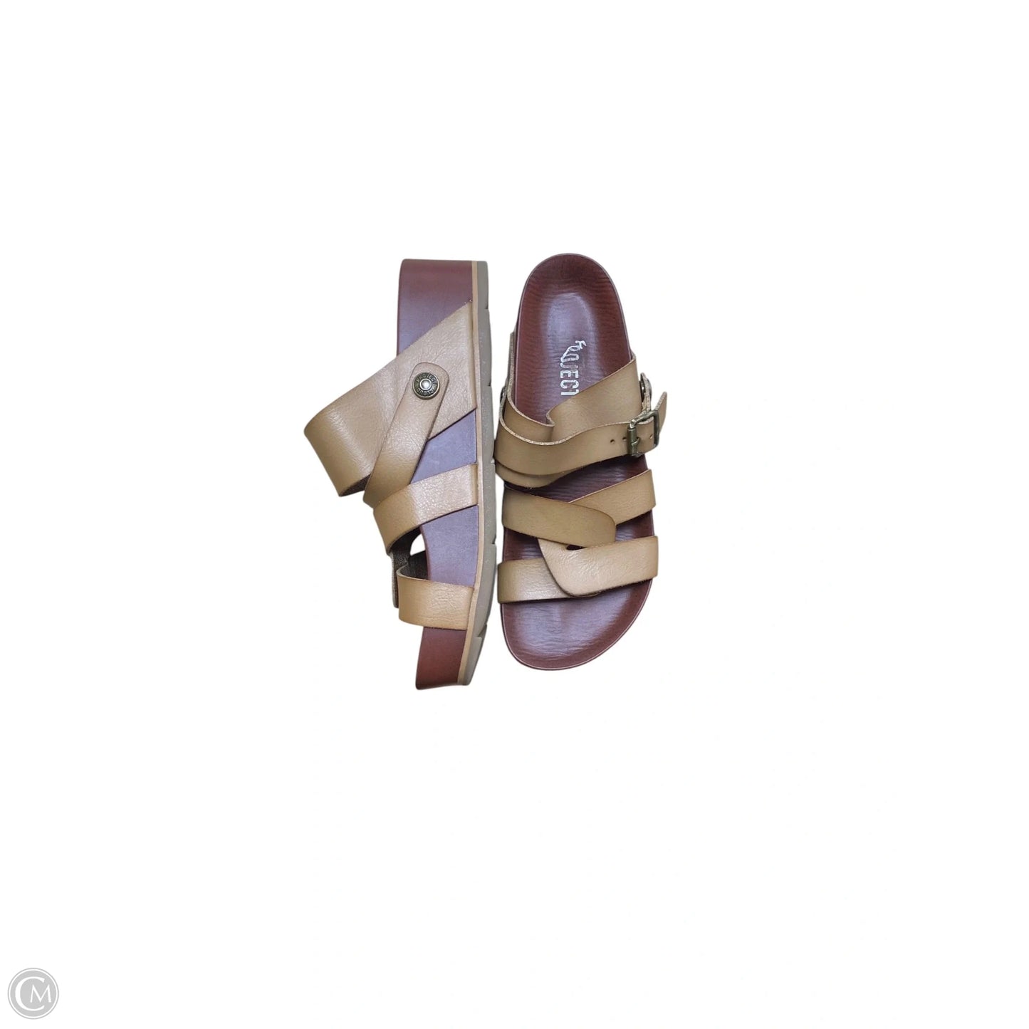 Sandals Flats By Cmf In Brown, Size: 7.5