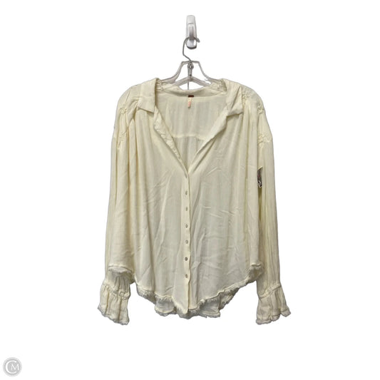 Top Long Sleeve Basic By Free People In Cream, Size: S