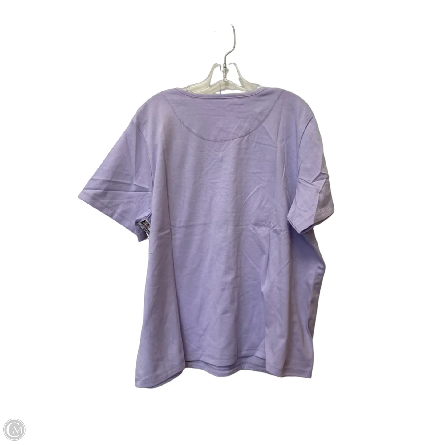 Top Short Sleeve Basic By Cme In Purple, Size: Xl