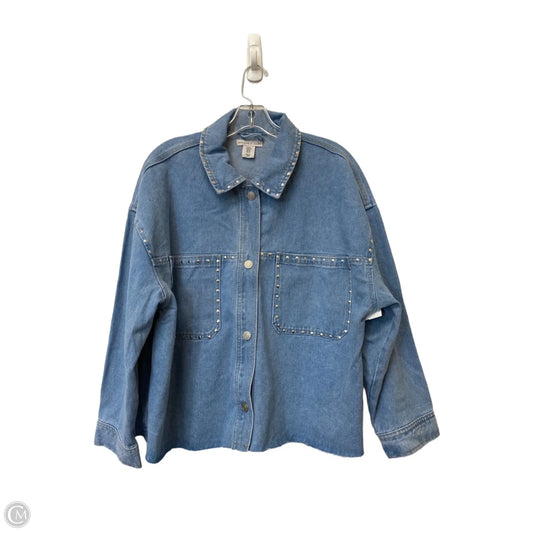 Jacket Denim By Sincerely Jules In Blue Denim, Size: Xl