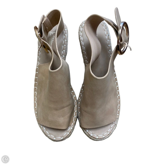 Sandals Heels Wedge By Catherine Malandrino In Brown, Size: 6