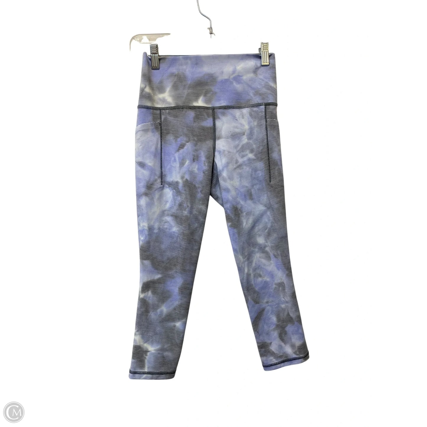 Athletic Leggings Capris By Athleta In Blue & Grey, Size: Xs