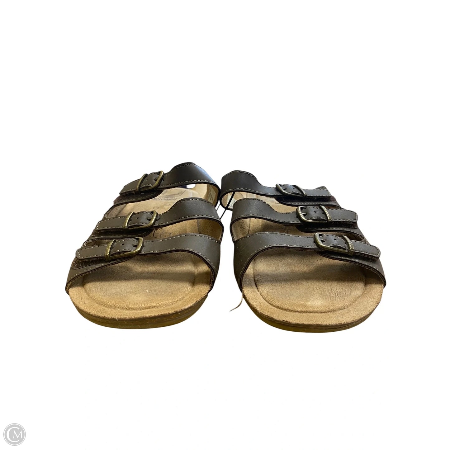 Sandals Flats By Khombu In Brown, Size: 9
