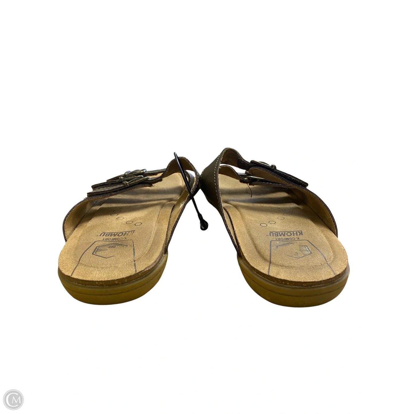 Sandals Flats By Khombu In Brown, Size: 9