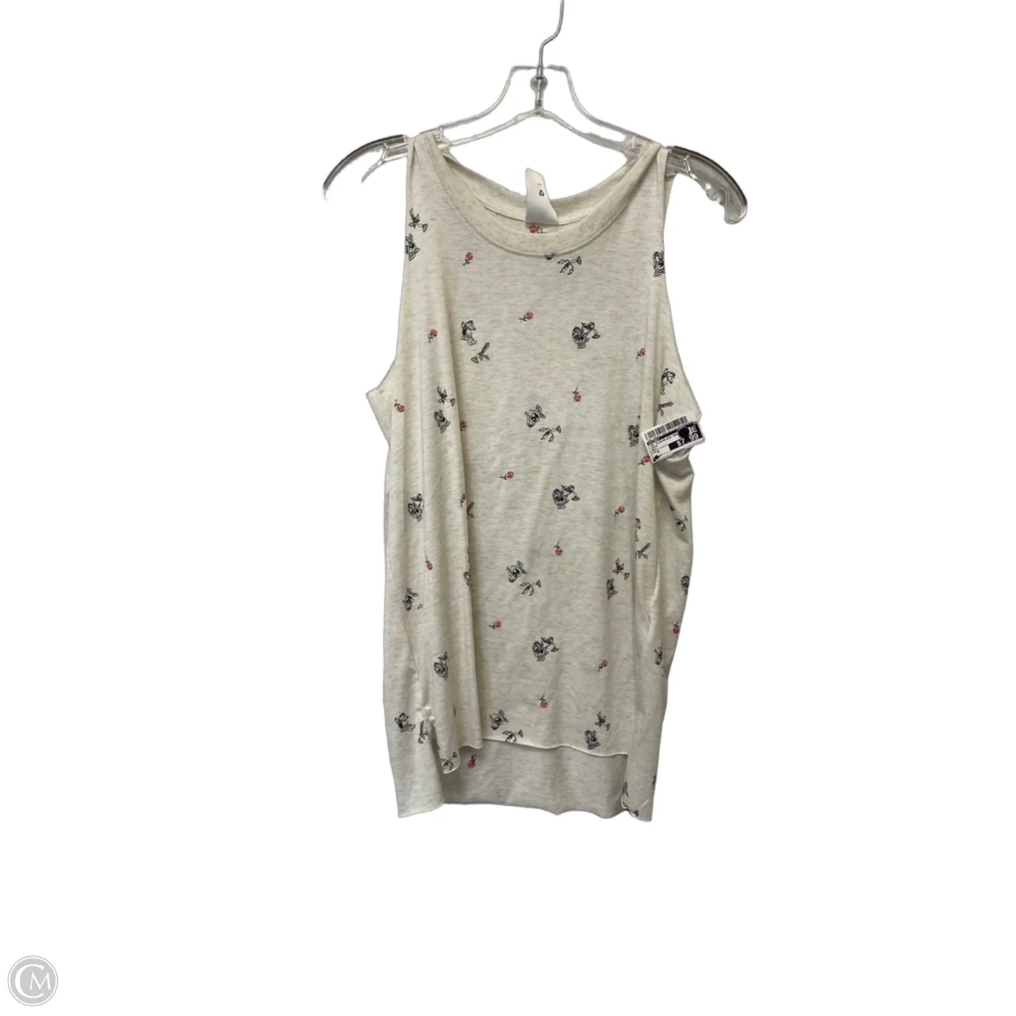 Top Sleeveless Basic By Disney In Cream, Size: S