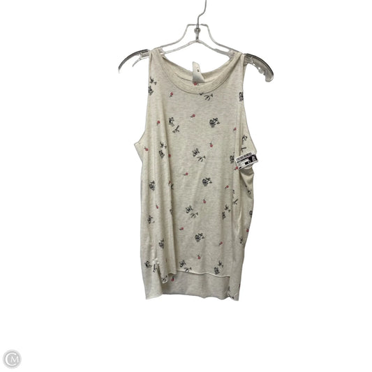 Top Sleeveless Basic By Disney In Cream, Size: S