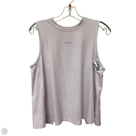 Athletic Tank Top By Lululemon In Purple, Size: S
