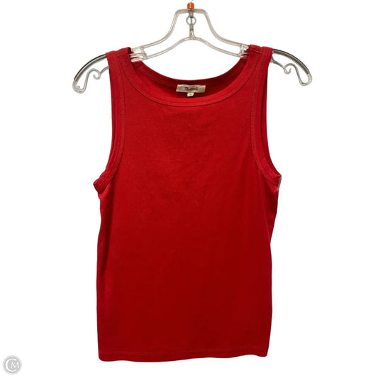 Tank Top By Madewell In Red, Size: M