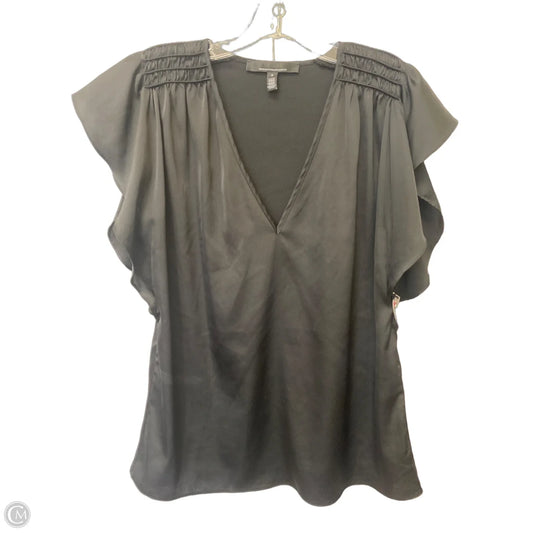 Top Short Sleeve Basic By White House Black Market In Black, Size: S