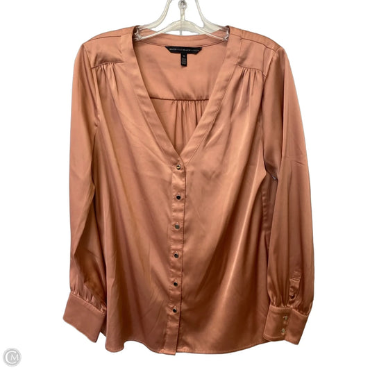Top Long Sleeve By White House Black Market In Pink, Size: 10