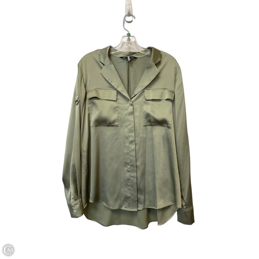 Top Long Sleeve By White House Black Market In Green, Size: L