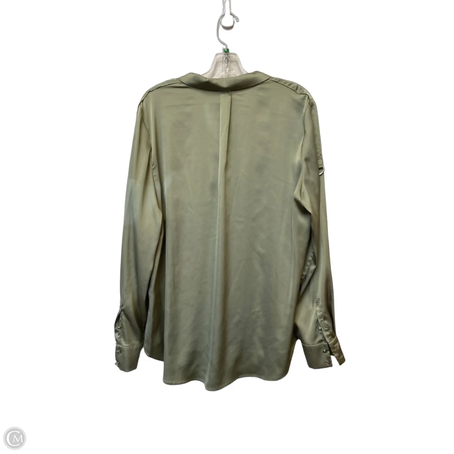Top Long Sleeve By White House Black Market In Green, Size: L