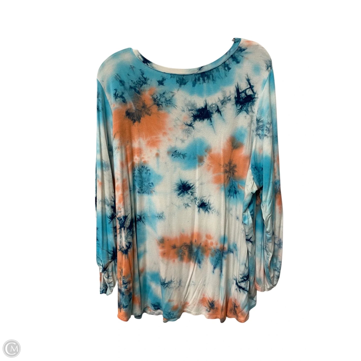 Top 3/4 Sleeve Basic By Karen Kane In Multi-colored, Size: 3x