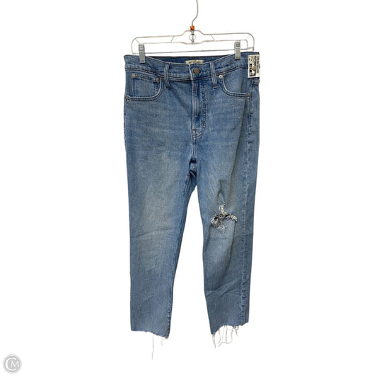 Jeans Cropped By Madewell In Blue Denim, Size: 10p