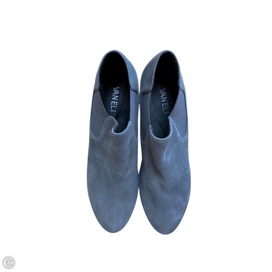 Boots Ankle Heels By Vaneli In Grey, Size: 8