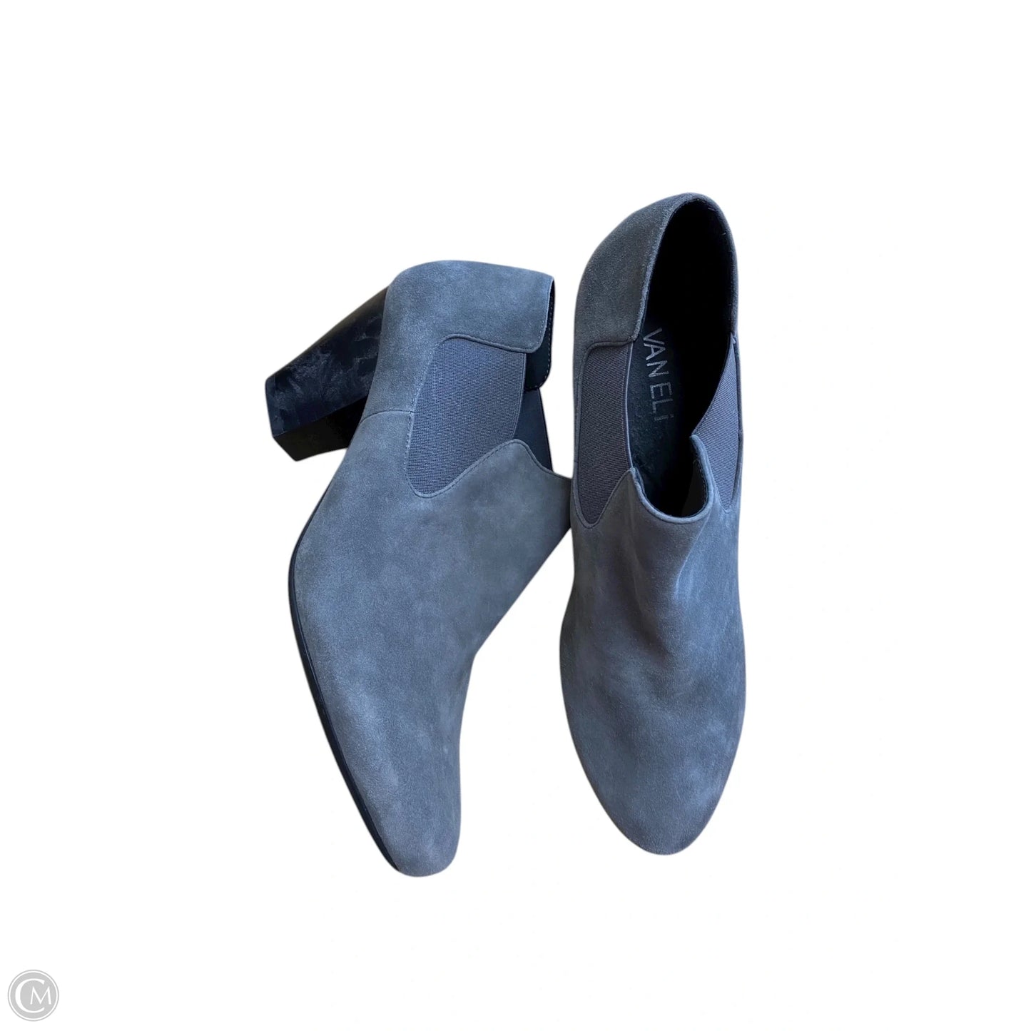 Boots Ankle Heels By Vaneli In Grey, Size: 8