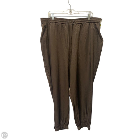 Pants Lounge By Simply Vera In Brown, Size: Xxl