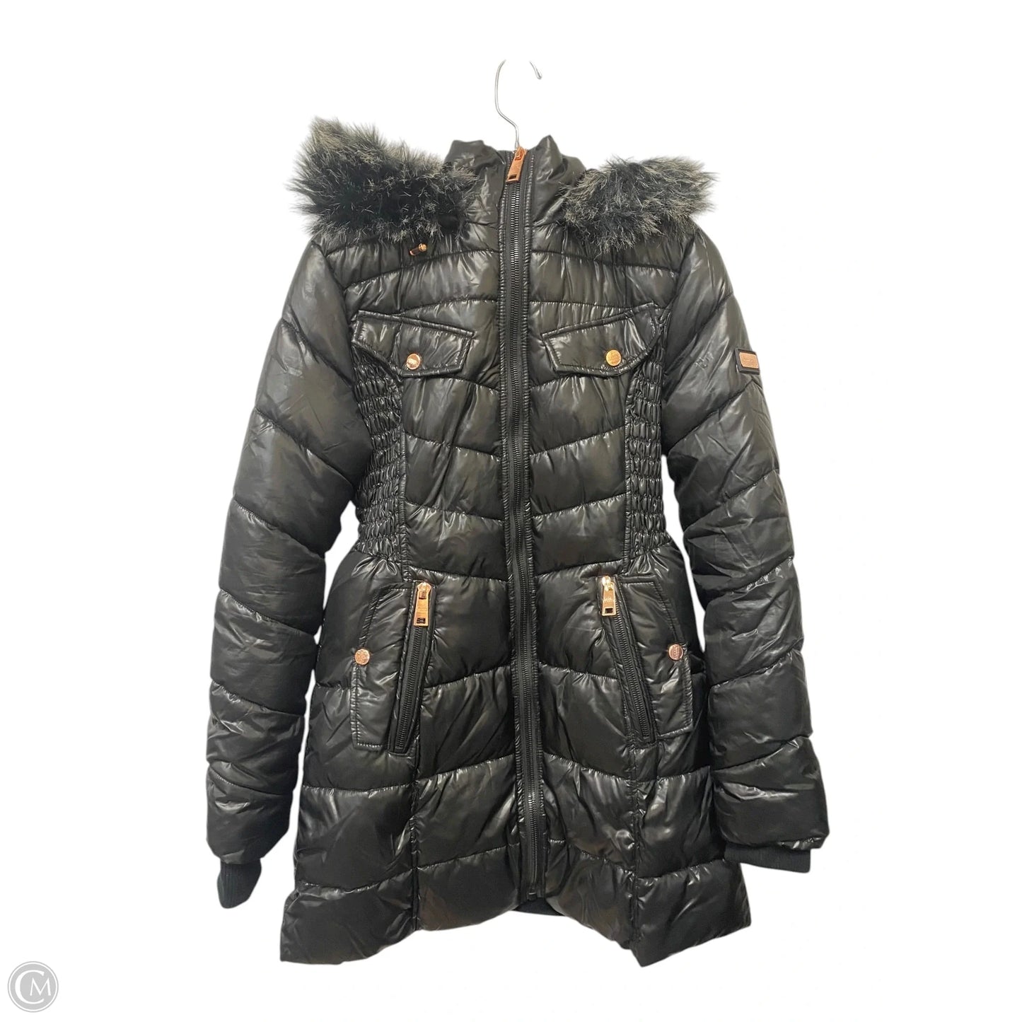 Jacket Puffer & Quilted By Clothes Mentor In Black, Size: M