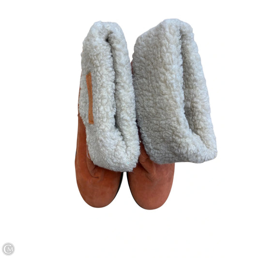 Boots Ankle Heels By Cmf In Orange, Size: 9