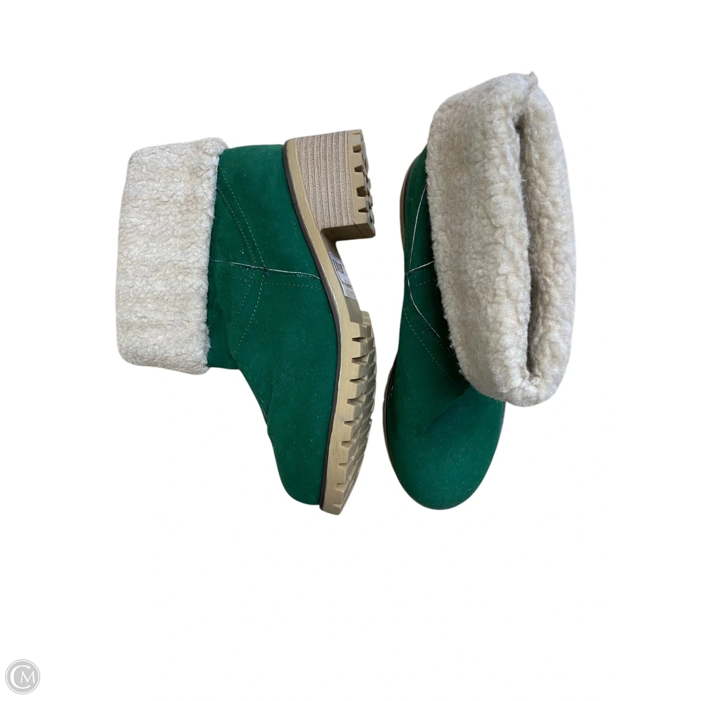 Boots Ankle Heels By Cmf In Green, Size: 9