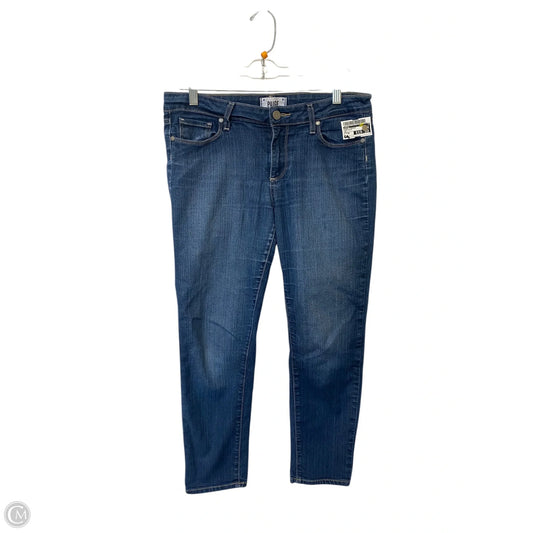 Jeans Straight By Paige In Blue Denim, Size: 30