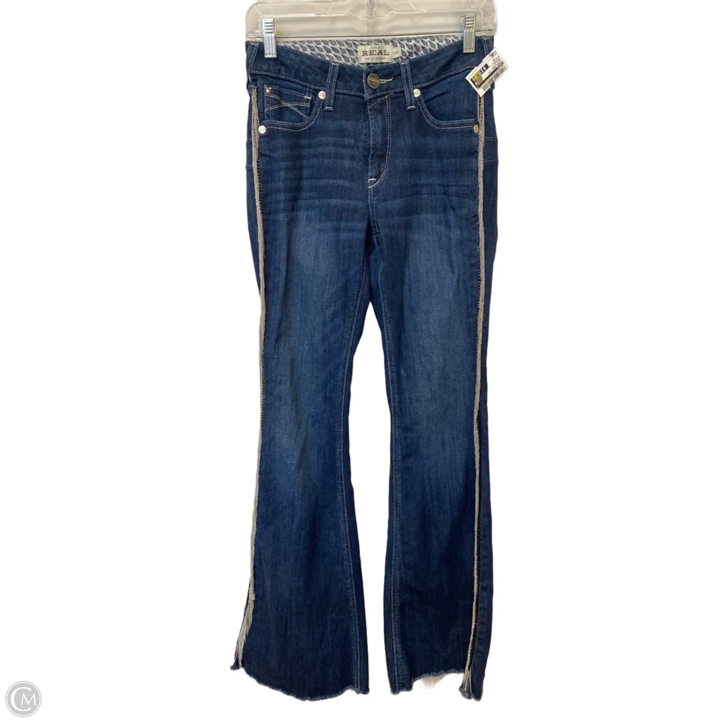Jeans Boot Cut By Ariat In Blue Denim, Size: 26