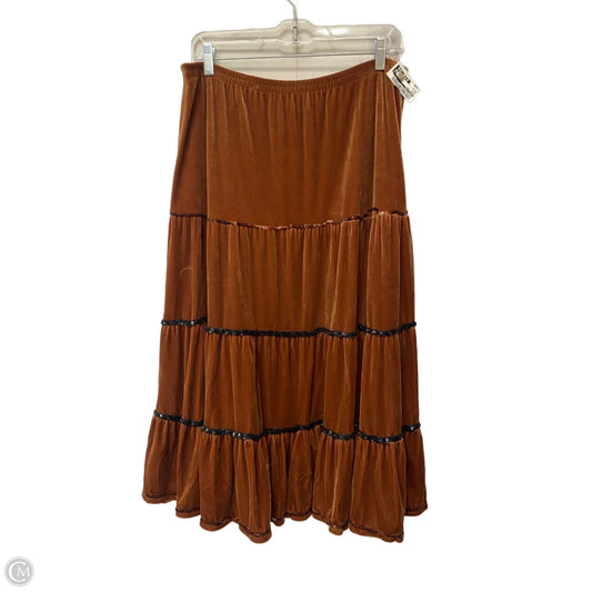 Skirt Maxi By White Stag In Brown, Size: 8
