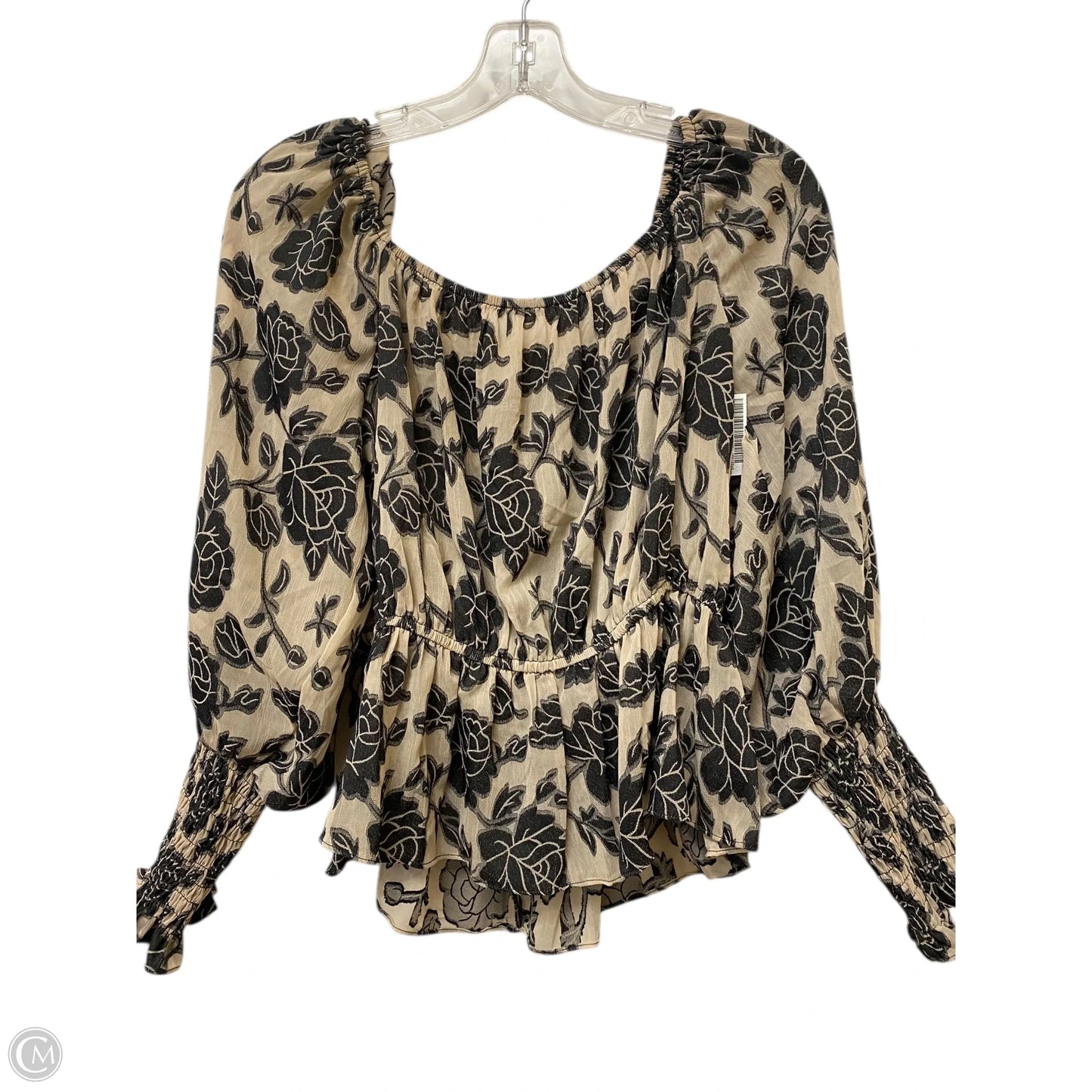 Top 3/4 Sleeve By Do + Be In Floral Print, Size: L