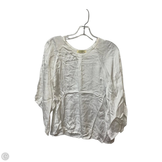 Top Short Sleeve By Clothes Mentor In White, Size: S