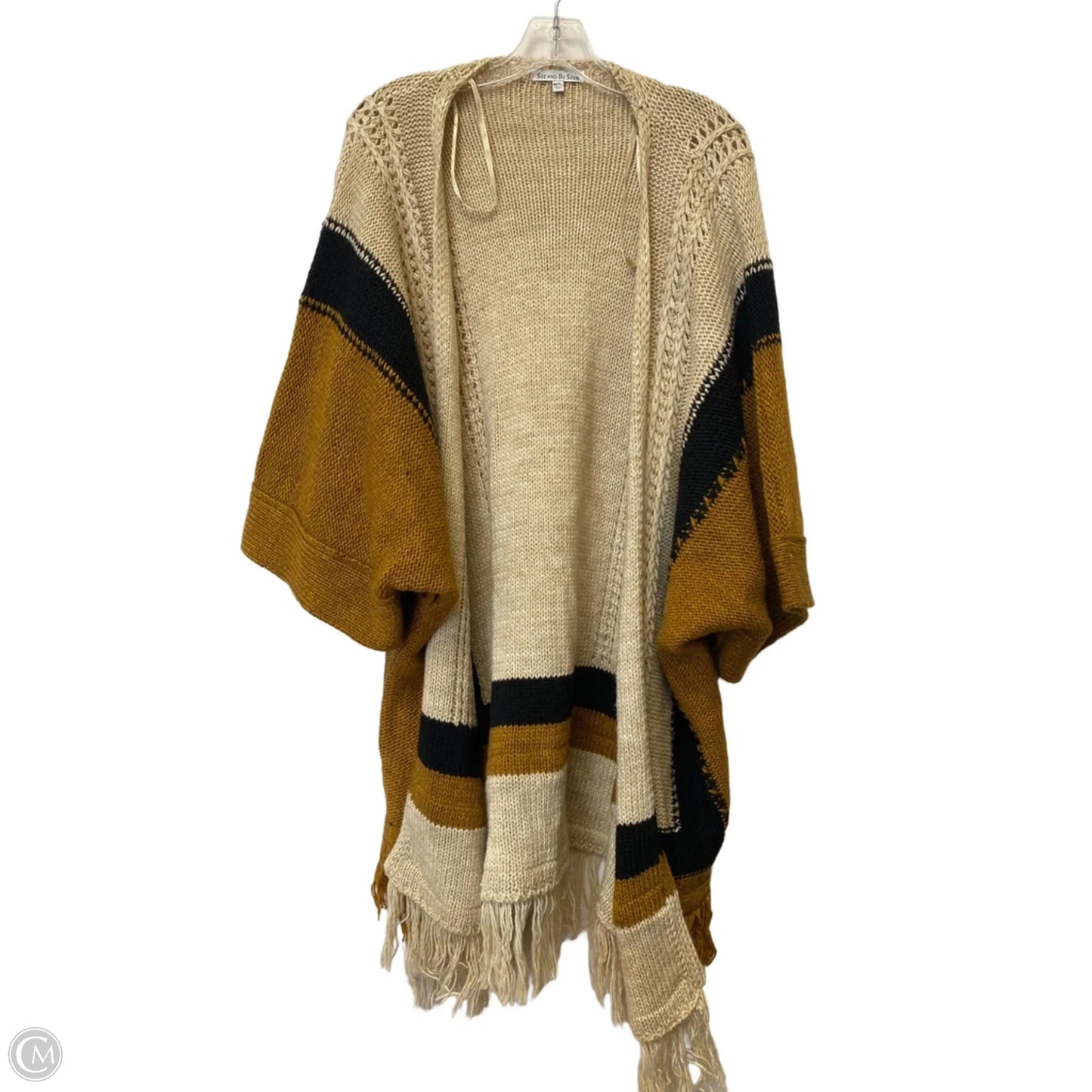 Cardigan By See And Be Seen In Tan, Size: L