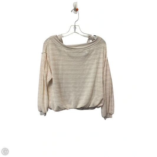 Top Long Sleeve By Free People In Cream, Size: S