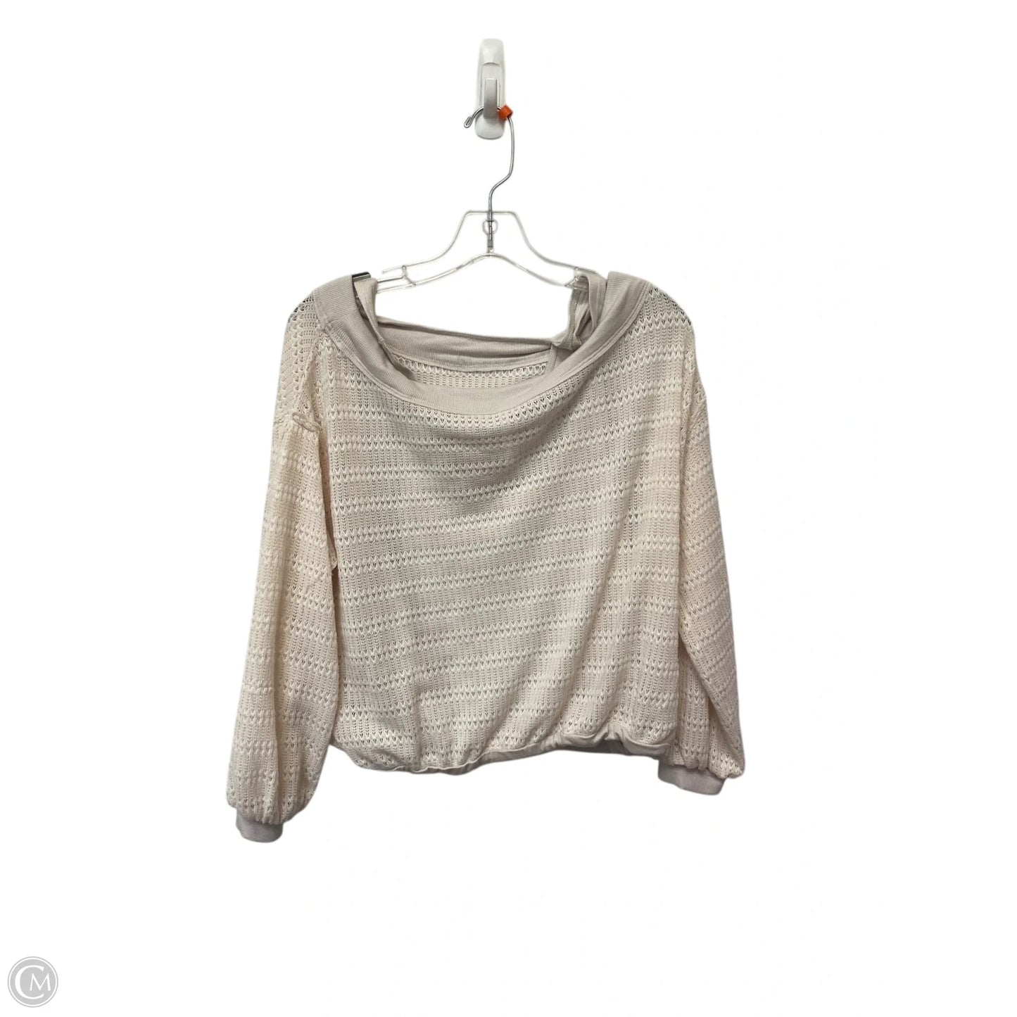 Top Long Sleeve By Free People In Cream, Size: S