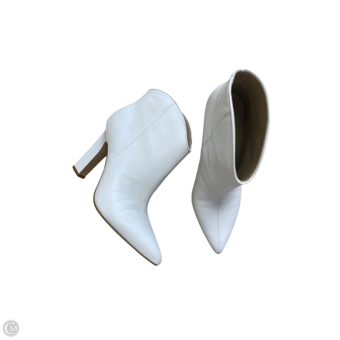 Boots Ankle Heels By Marc Fisher In White, Size: 6