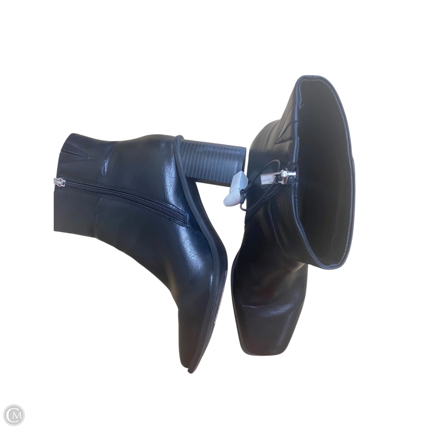 Boots Ankle Heels By The Drop In Black, Size: 7.5