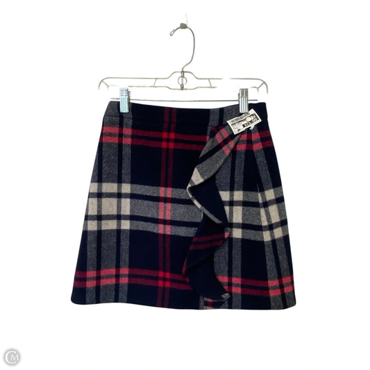 Skirt Mini & Short By J. Crew In Plaid Pattern, Size: 0