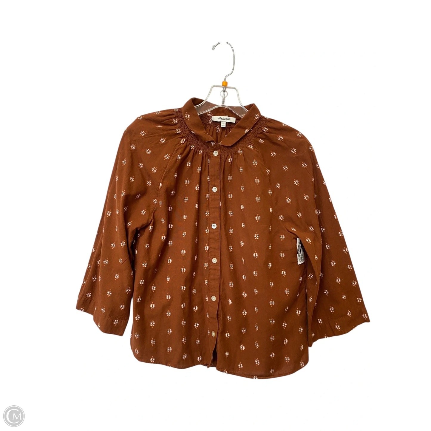 Top Long Sleeve By Madewell In Floral Print, Size: S