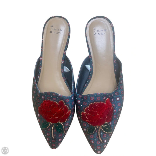 Shoes Flats By A New Day In Green & Red, Size: 10