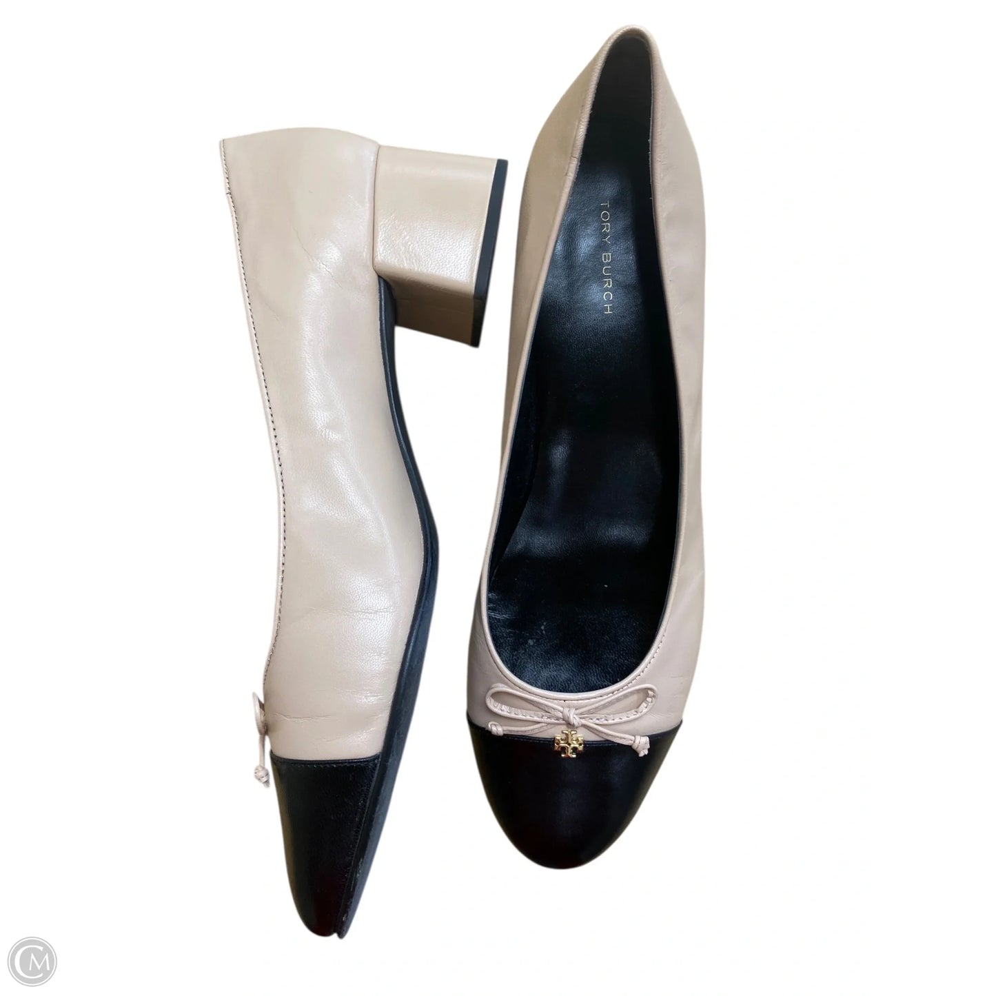 Shoes Designer By Tory Burch In Black & Cream, Size: 11