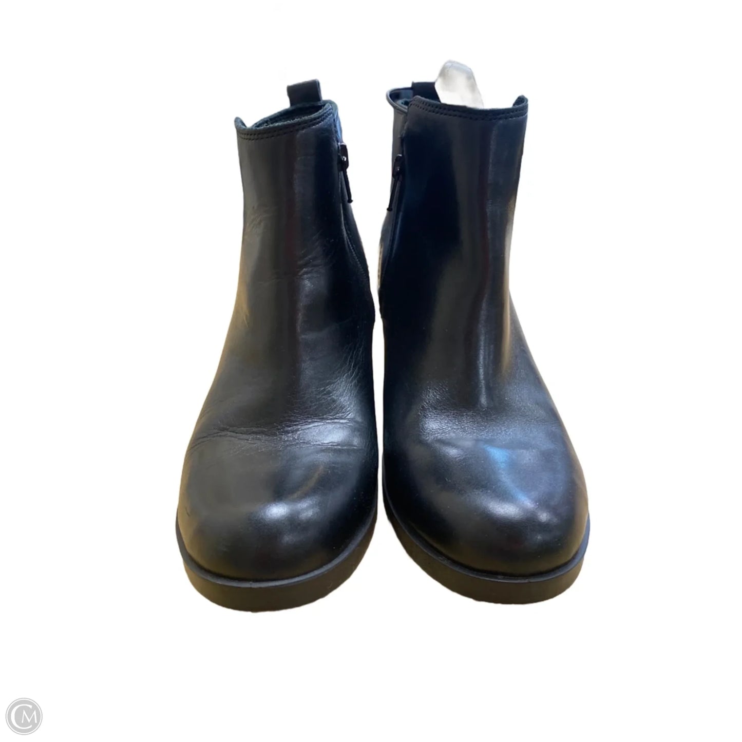 Boots Ankle Heels By Ecco In Black, Size: 8