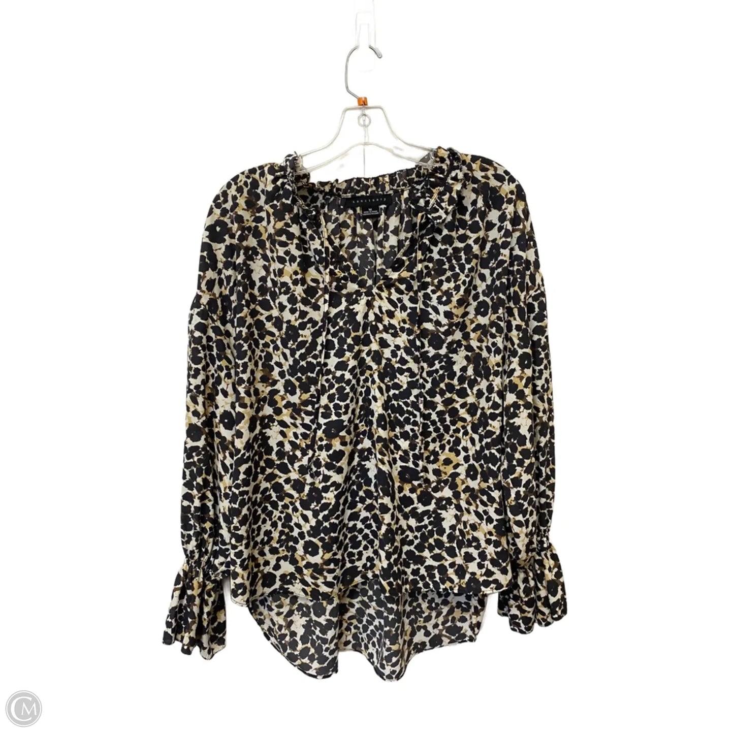 Top Long Sleeve By Sanctuary In Animal Print, Size: M