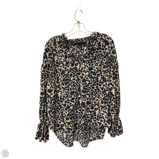 Top Long Sleeve By Sanctuary In Animal Print, Size: M
