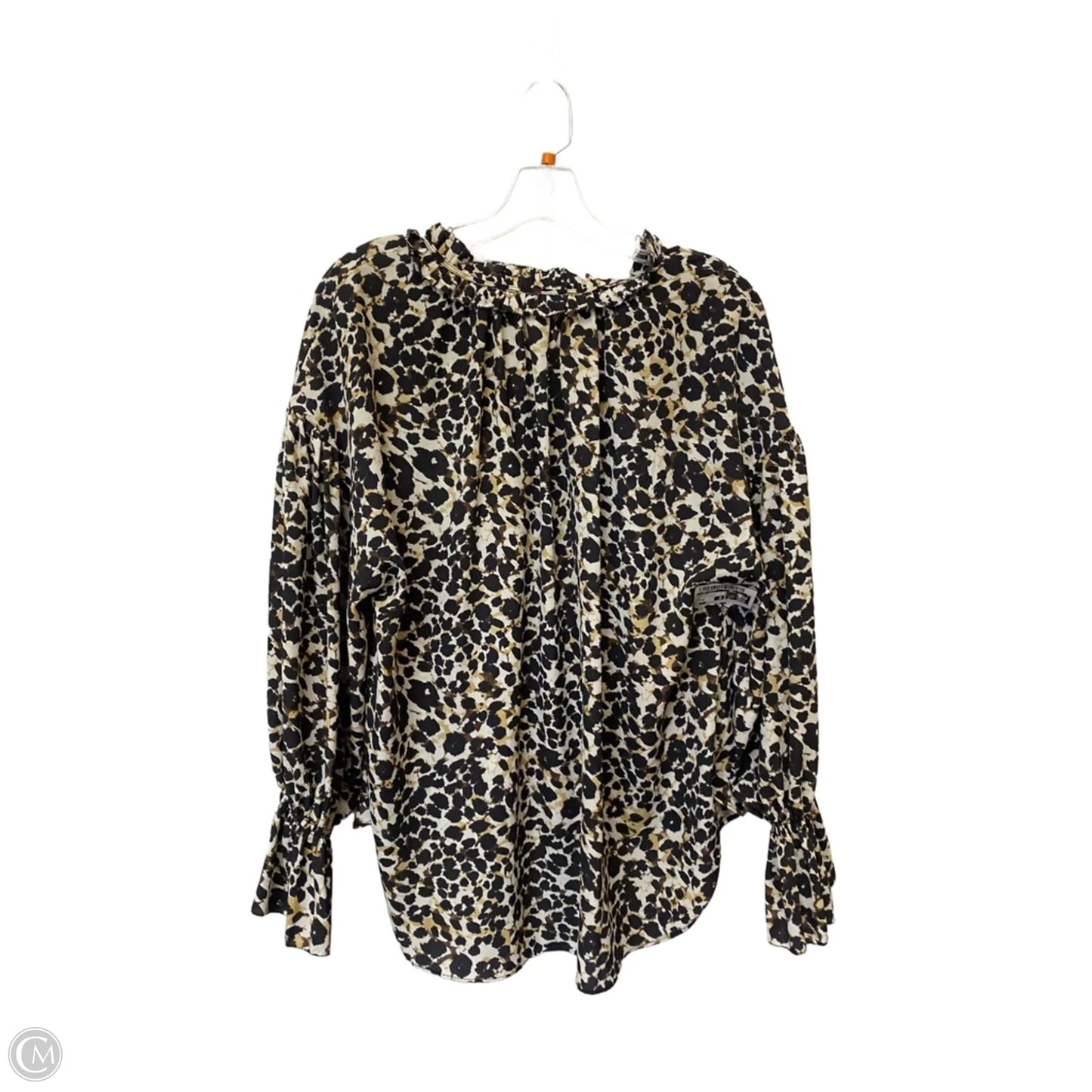 Top Long Sleeve By Sanctuary In Animal Print, Size: M