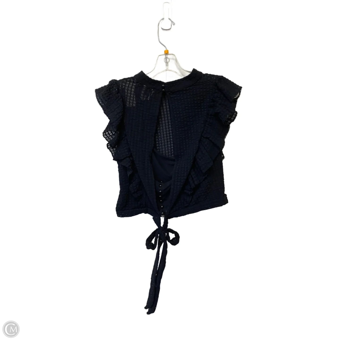 Top Short Sleeve By Maeve In Black, Size: L