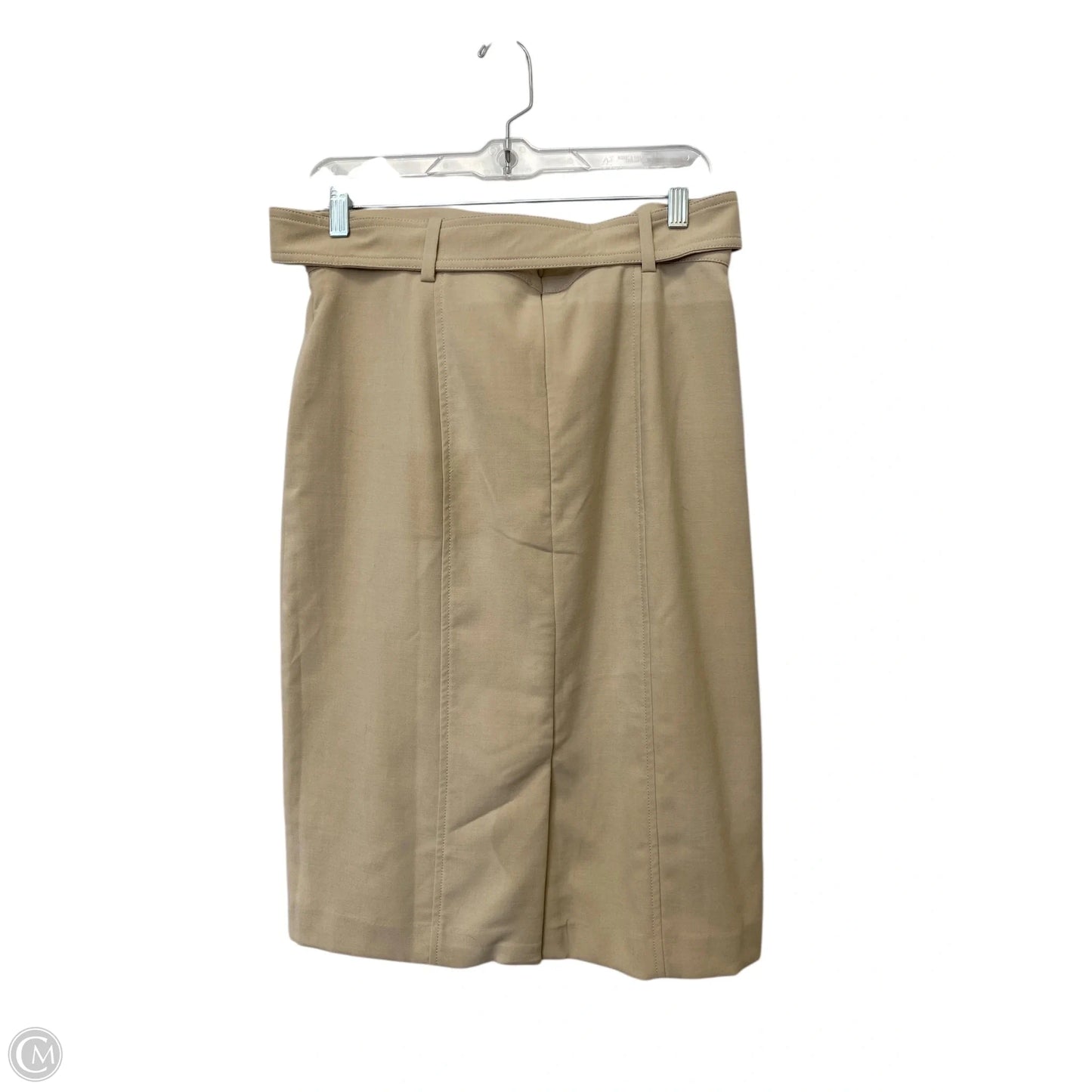 Skirt Midi By Ann Taylor In Tan, Size: 8